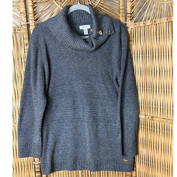 Calvin Klein Sweater Womens  Extra‎ Large Petite Turtle Neck New - Picture 1 of 13